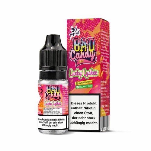 Bad Candy Liquid - Lucky Lychee - 10ml Nikotinsalz 20mg/ml