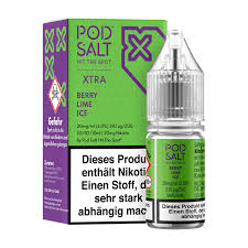 Pod Salt X Liquid - Berry Lime Ice10ml 10mg/ml