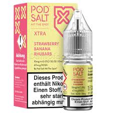 Pod Salt X Liquid - Strawberry Banana Rhubarb 10ml 10mg/ml