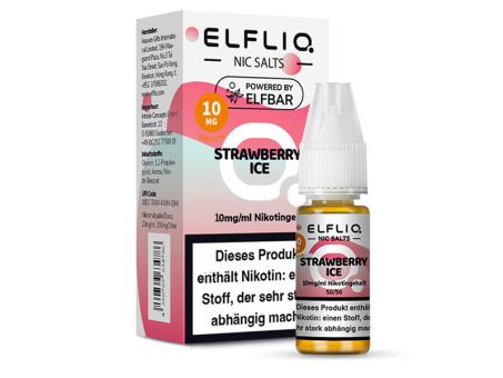 Elfliq by Elfbar Nikotinsalz - Strawberry Ice - Liquid 10mg / 10ml