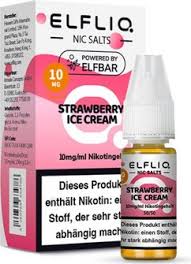 Elfliq by Elfbar Nikotinsalz - Strawberry Ice Cream - Liquid 10mg/10ml