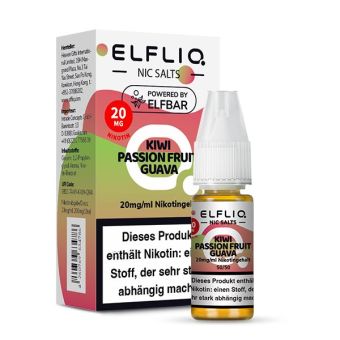 Elfliq by Elfbar Nikotinsalz - Kiwi Passion Fruit Guava - Liquid 20mg / 10ml