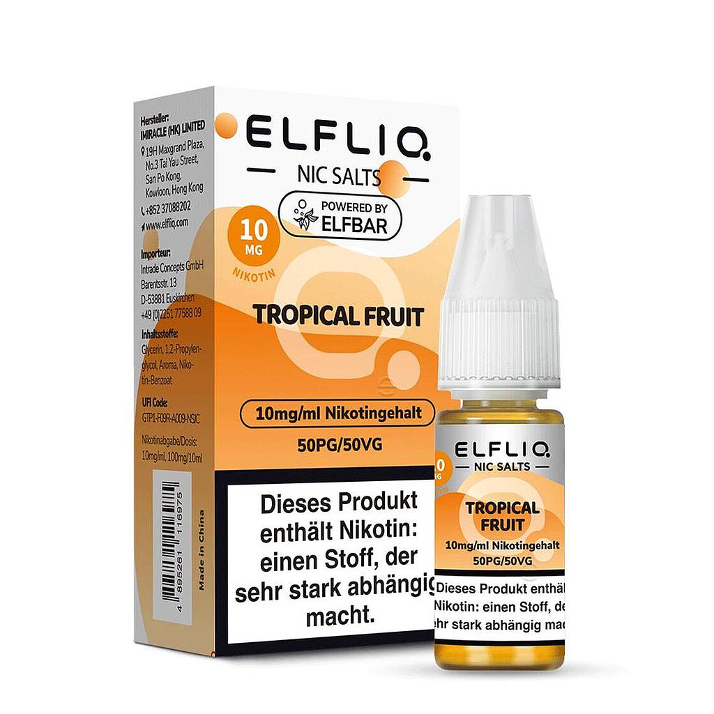 Elfliq by Elfbar Nikotinsalz - Tropical Fruit - Liquid 10mg/ 10ml