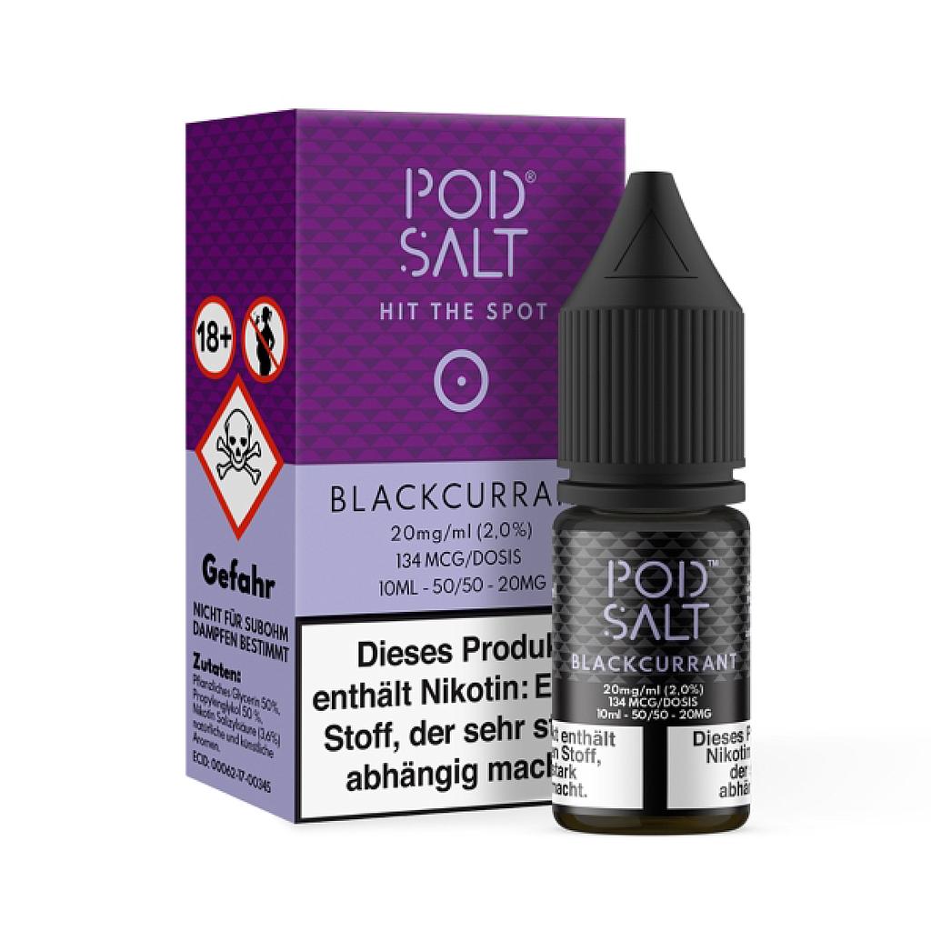 Pod Salt Core Liquid - Blackcurrant Menthol 10ml 20mg/ml