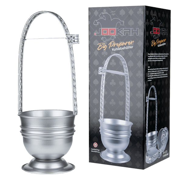 Jookah - Kohlebehälter Big Silber