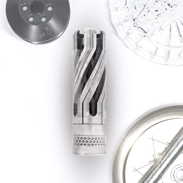 Hydrosmoke Nozzle Sleeve Moze Breeze Two - Frosted / Silver