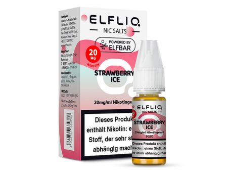 Elfliq by Elfbar Nikotinsalz - Strawberry Ice - Liquid 20mg / 10ml