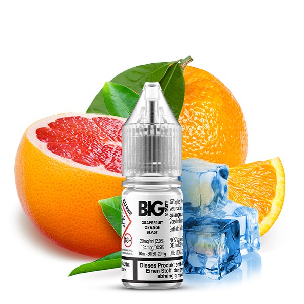 Big Tasty Nikotinsalz Liquid - Grapefruit Orange Blast 10ml 10mg/ml
