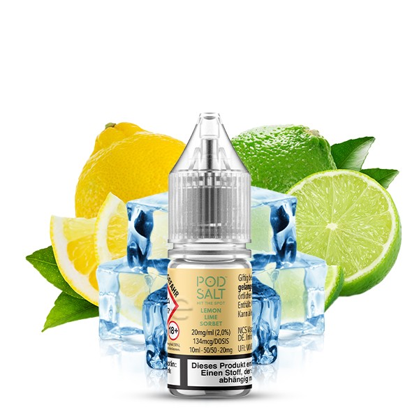 Pod Salt X Liquid - Lemon Lime Sorbet 10ml 10mg/ml