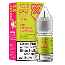 Pod Salt X Liquid - Lime Raspberry Grapefruit 10ml 10mg/ml