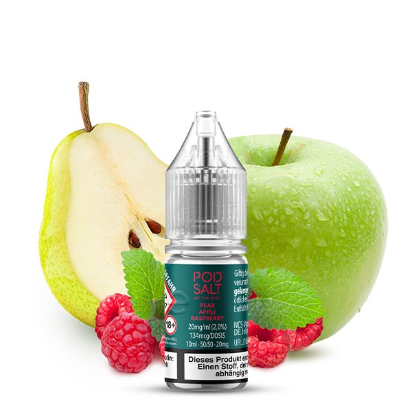 Pod Salt X Liquid - Pear Apple Raspberry 10ml 20mg/ml