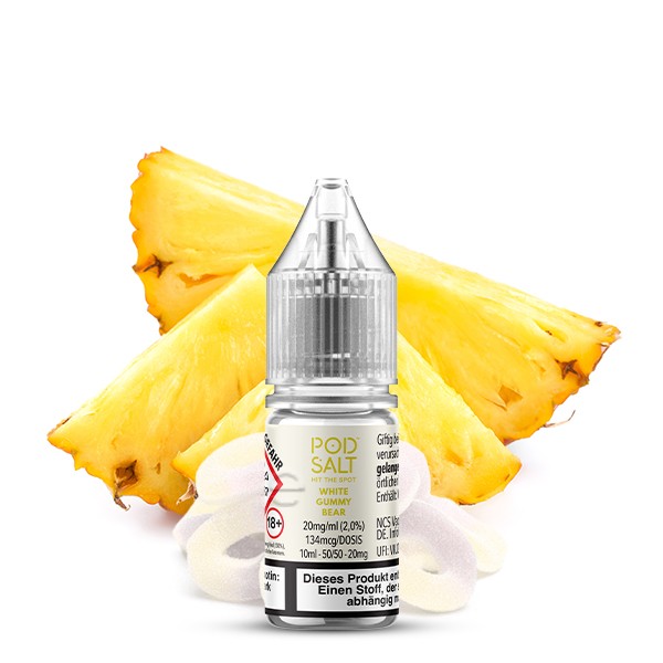 Pod Salt X Liquid - White Gummy Bear 10ml 10mg/ml