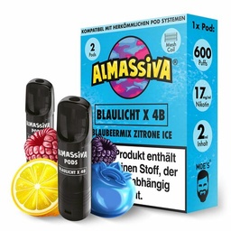 [2100000025091] Almassiva Einweg Pod - Blaulicht X 4B 17mg 2ml