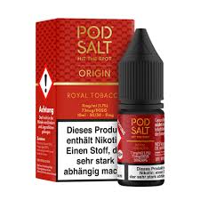 [2100000025411] Pod Salt Origin Liquid - Royal Tobacco 10ml 11mg/ml