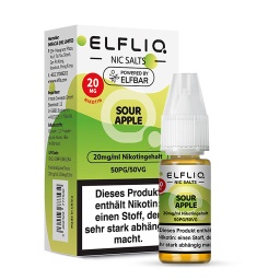 [2100000024797] Elfliq by Elfbar Nikotinsalz - Sour Apple - Liquid 20mg / 10m