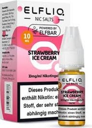 [2100000025770] Elfliq by Elfbar Nikotinsalz - Strawberry Ice Cream - Liquid 10mg/10ml
