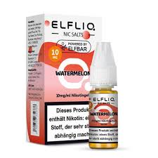 [2100000024650] Elfliq by Elfbar Nikotinsalz - Watermelon - Liquid 10mg/10ml