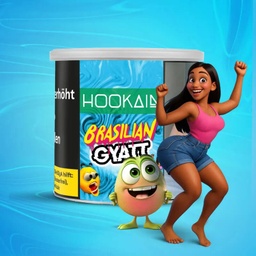 [2100000026517] Hookain Shisha Tabak 200g - Brazilian Gyatt