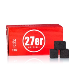 [2100000002757] 27er Shisha Kohle 27mm 1KG 