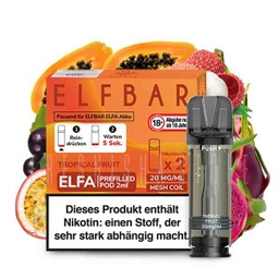 [2100000014620] Elfbar - ELFA CP Prefilled Pod 2ml 20mg/ml (2 Stück) Tropical Fruit