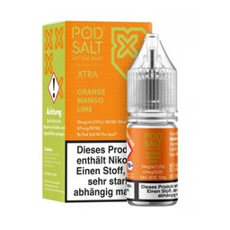 [2100000016730] Pod Salt X Liquid - Orange Mango Lime 10ml 10mg/ml